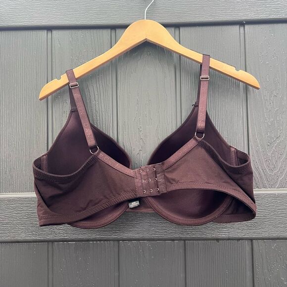 Danskin Intimates RN 90410 Navy Blue Rayon Padded Push Up Bra Size 42D - Picture 3 of 5